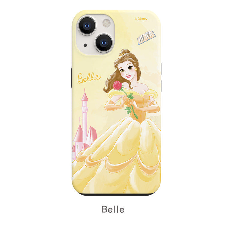 Disney Princess Watercolour Dual Layer TPU+PC Shockproof Guard Up Combo Case Cover