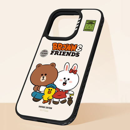 Line Friends Brown & Friends Vintage Edition MagSafe Shockproof Protective Case Cover