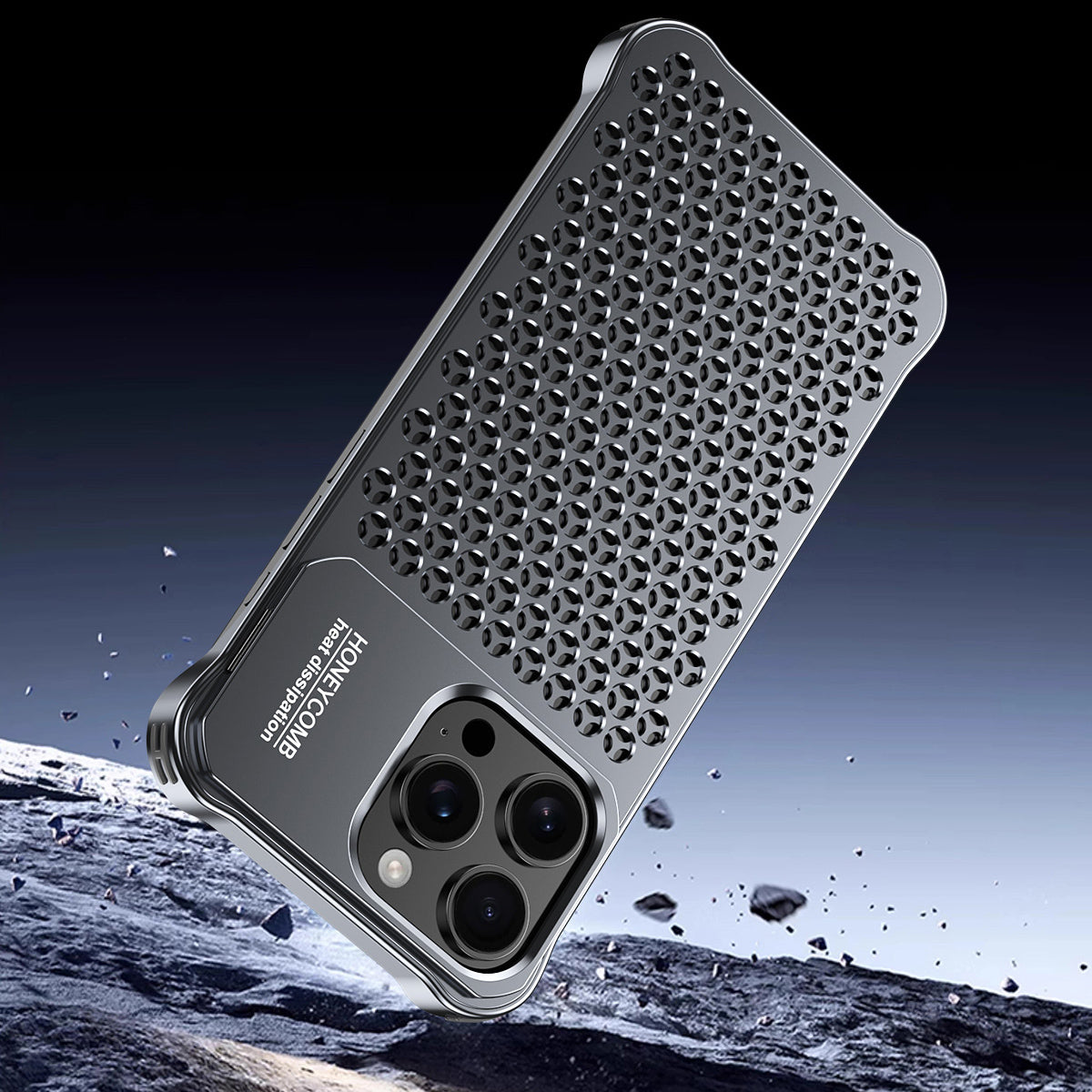 Armor King Lens Kickstand Heat Dissipation Metal Case Cover