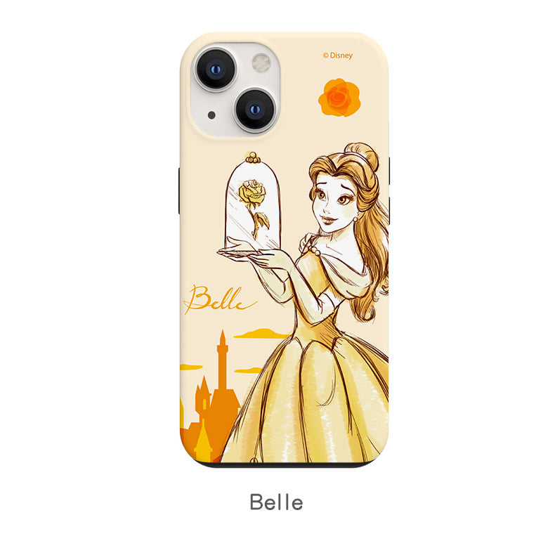 Disney Princess Watercolour Dual Layer TPU+PC Shockproof Guard Up Combo Case Cover