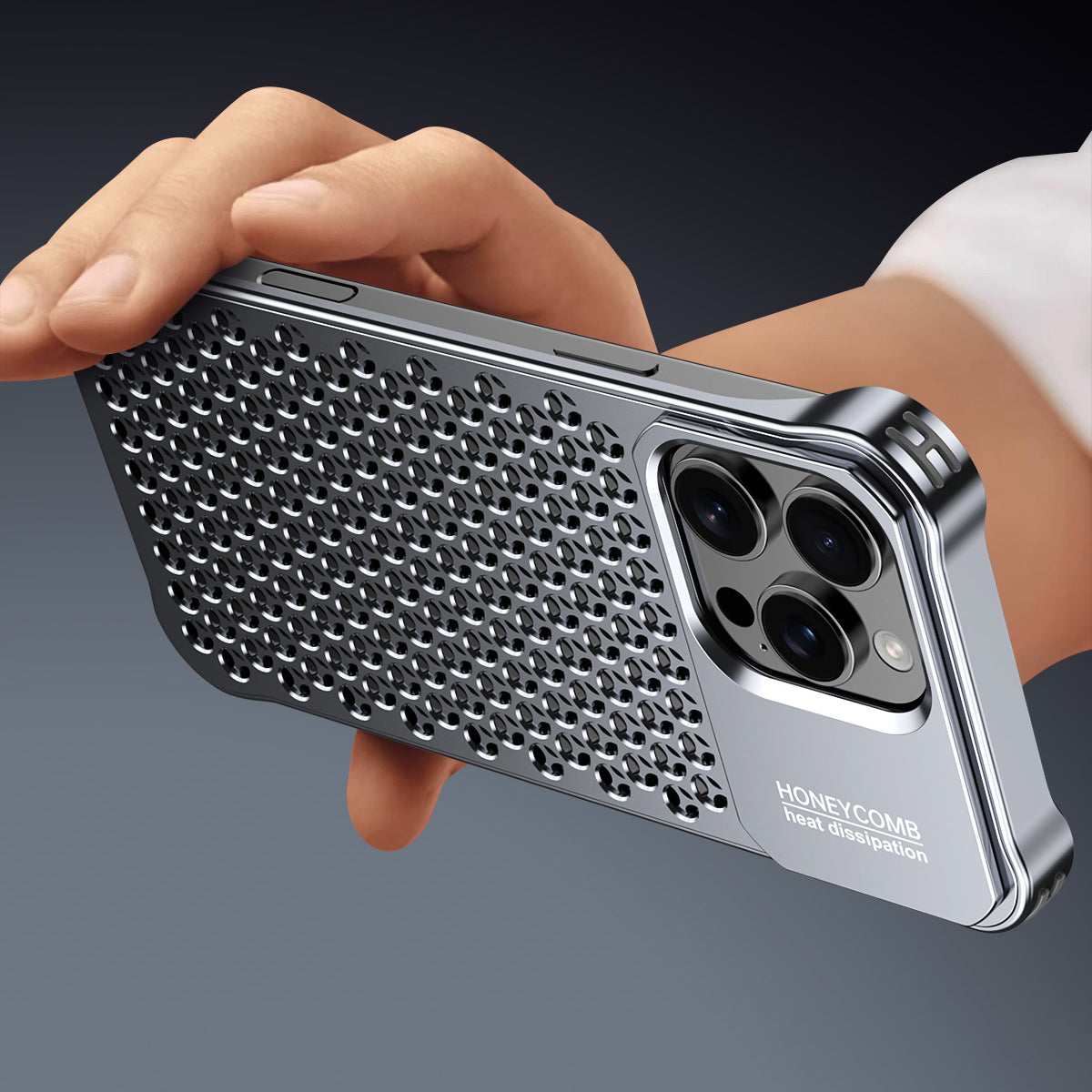 Armor King Lens Kickstand Heat Dissipation Metal Case Cover