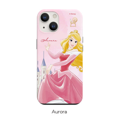 Disney Princess Watercolour Dual Layer TPU+PC Shockproof Guard Up Combo Case Cover