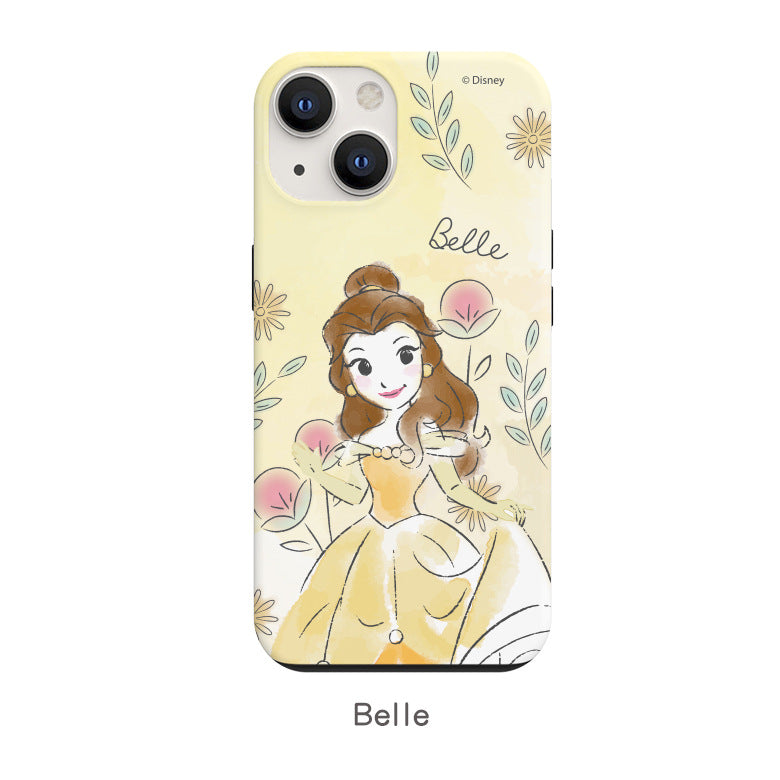 Disney Princess Watercolour Dual Layer TPU+PC Shockproof Guard Up Combo Case Cover