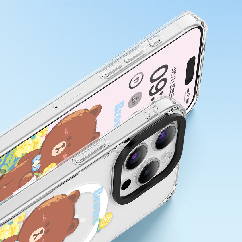 Line Friends Garden MagSafe Shockproof Transparent Case Cover