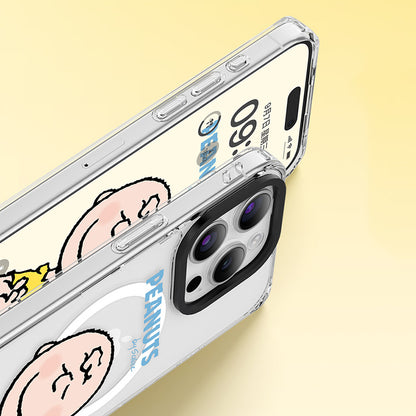 Peanuts Snoopy MagSafe Shockproof Transparent Case Cover