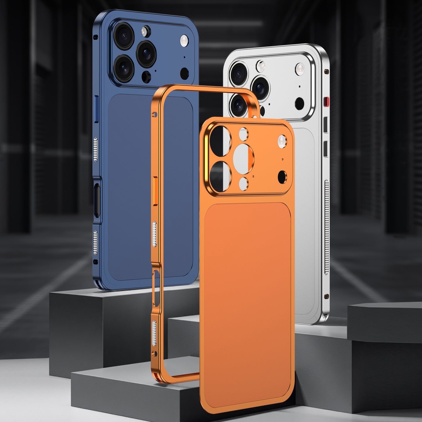 Armor King Supercar Lens Protector Heat Dissipation Metal Bumper Matte Backplate Case Cover