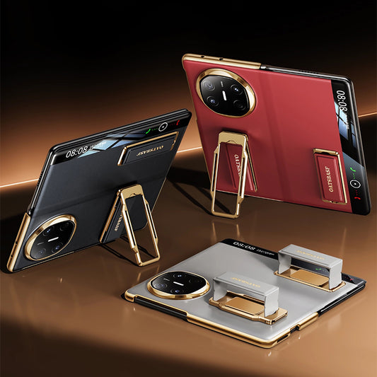 Oatsbasf 360° Rotatable Kickstand Strap Wristband Shockproof Leather Case Cover