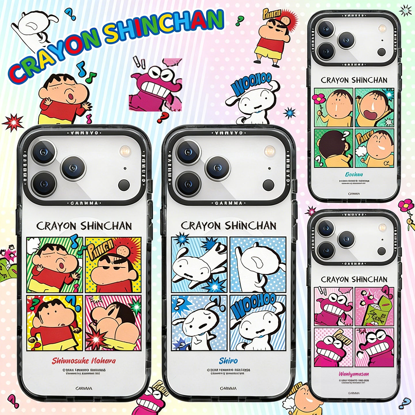 GARMMA Crayon Shin-chan Comic MagSafe Premium Military Grade Drop Tested Impact Case Cover