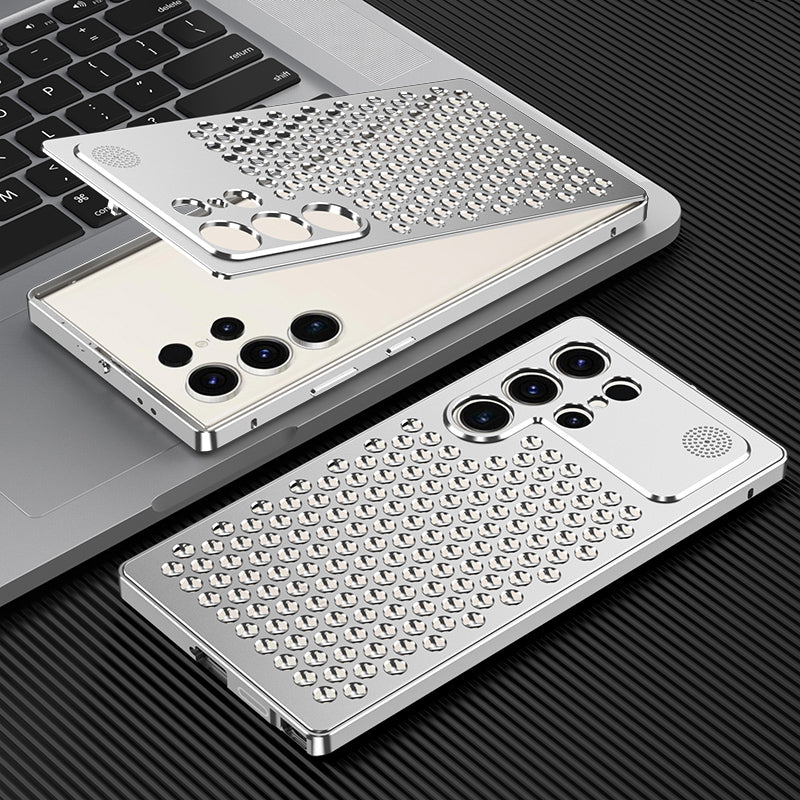 Kylin Armor Elastic Buckle Heat Dissipation Aromatherapy Metal Case Cover