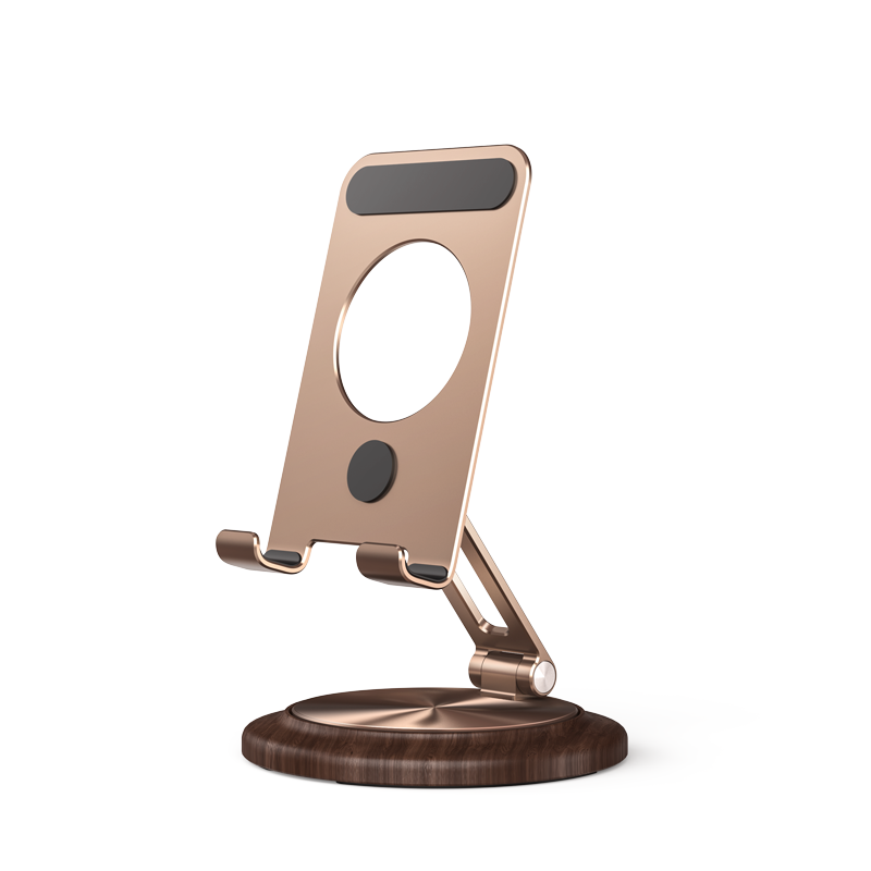 Armor King Foldable 360° Rotation Metal Phone Holder Adjustable Desktop Tablet Stand