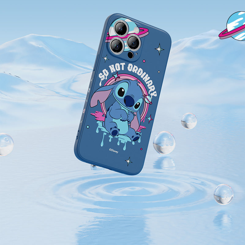 UKA Disney Stitch Side Print Liquid Silicone Case Cover