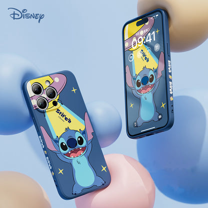 UKA Disney Stitch Side Print Liquid Silicone Case Cover