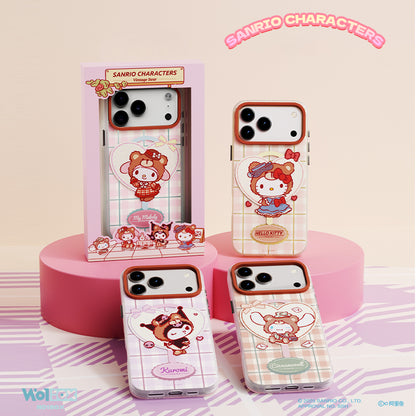 Sanrio Characters Vintage Bear MagSafe All-inclusive Shockproof IMD Protective Case Cover