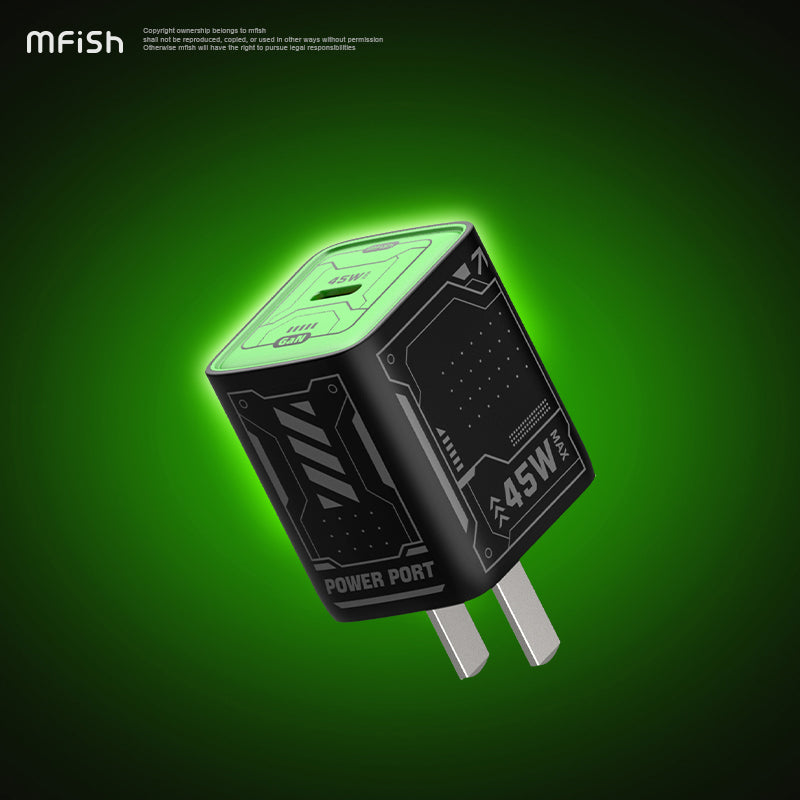 Mfish Electronic Rhino Power Port GaN 45W PD Fast Charger