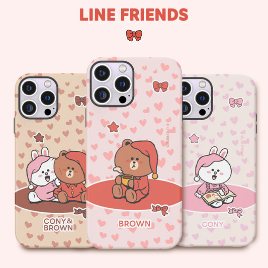 Line Friends Pajama Dual Layer TPU+PC Shockproof Guard Up Combo Case Cover