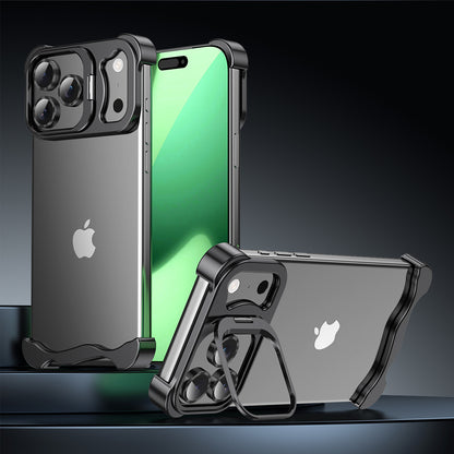 Armor King Wing Skeleton Lens Stand Frameless Anti-fall Metal Case Cover