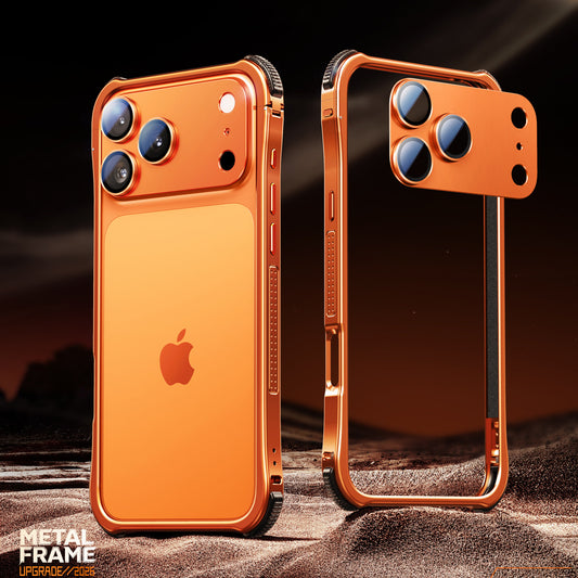 Oatsbasf Dome Shell Lens Protector Air Cushion Shockproof Aluminum Metal Bumper Case Cover