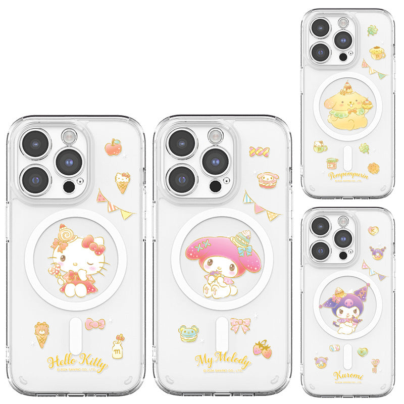 Sanrio Characters Lens Guard MagSafe Shockproof Transparent Case Cover