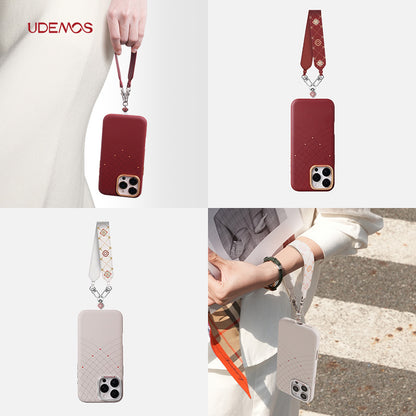 X-Doria Defense UDEMOS Ruyi Oriental Aesthetic Leather Hand Strap Phone Lanyard