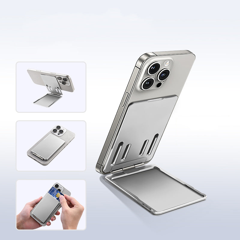 Oatsbasf Metal Magnetic Bracket Card Holder Adjustable MagSafe Phone Stand