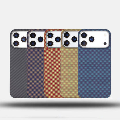 Armor King MagSafe Luxury Pure Aramid Fiber Slim Light Case Cover for Apple iPhone 17 series