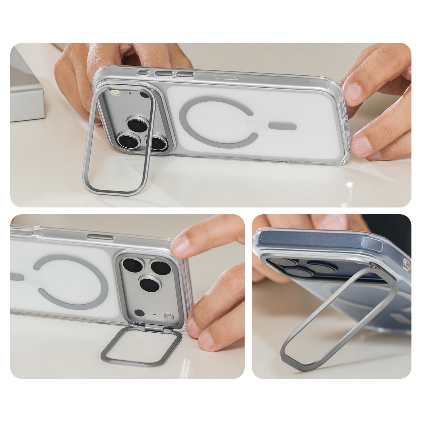 SwitchEasy LenStand M MagSafe Shockproof Stand Guard Protective Case Cover