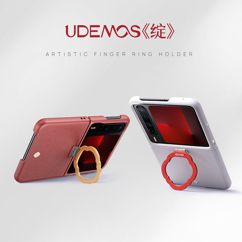 X-Doria Defense UDEMOS Exuberant Finger Ring Holder Leather Case Cover