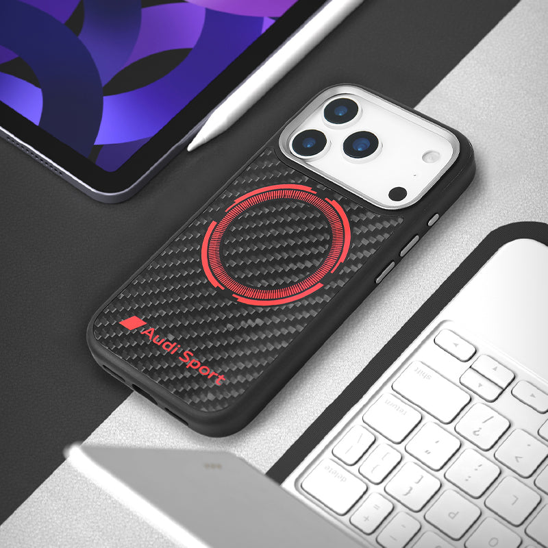 AUDI Sport MagSafe Carbon Fiber Phone Case - RSQ D5