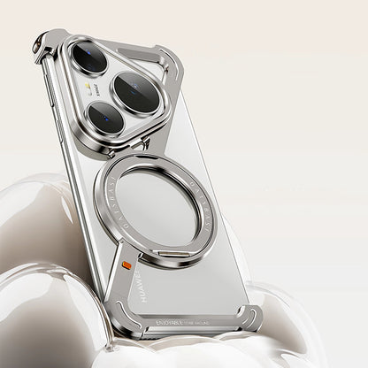 Oatsbasf Z MagSafe Pivot Ring Stand Air Cushion Metal Case Cover