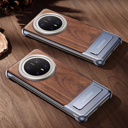 Oatsbasf MagSafe Metal+Wood Extraordinary Sliding Case Cover