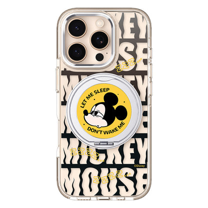 Disney Mickey & Friends MagSafe Pivot Ring Stand Shockproof Transparent Case Cover