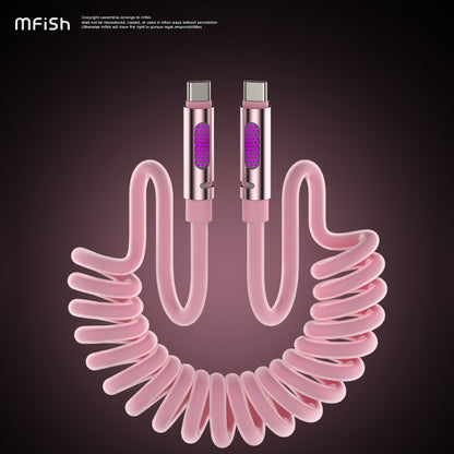 MfiSh Aroma Bee 240W Type-C to Type-C Aromatherapy Elastic Data Cable Charging Line