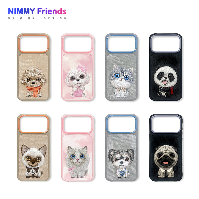 Nimmy Big Eyes Pets Cute 3D Embroidery Case Cover