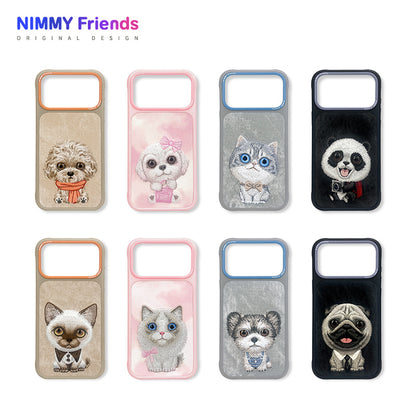 Nimmy Big Eyes Pets Cute 3D Embroidery Case Cover