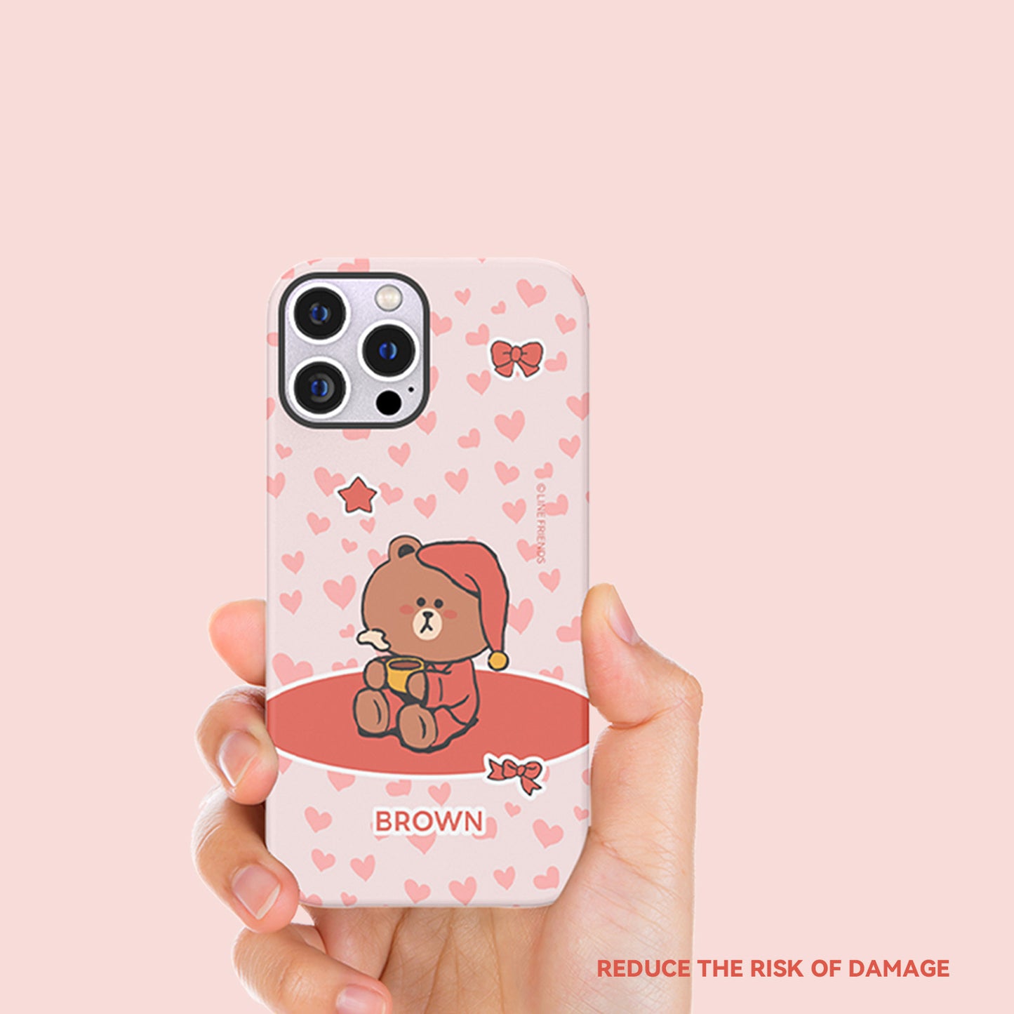 Line Friends Pajama Dual Layer TPU+PC Shockproof Guard Up Combo Case Cover