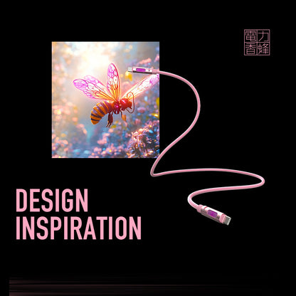 MfiSh Aroma Bee 240W Type-C to Type-C Aromatherapy Data Cable Charging Line