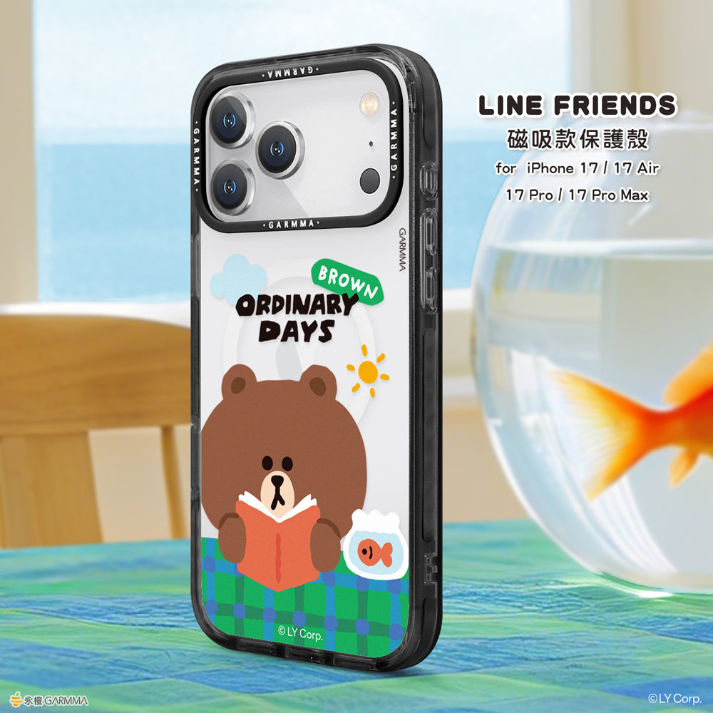 GARMMA Line Friends Ordinary Days MagSafe Premium Military Grade Drop Tested Impact Case Cover