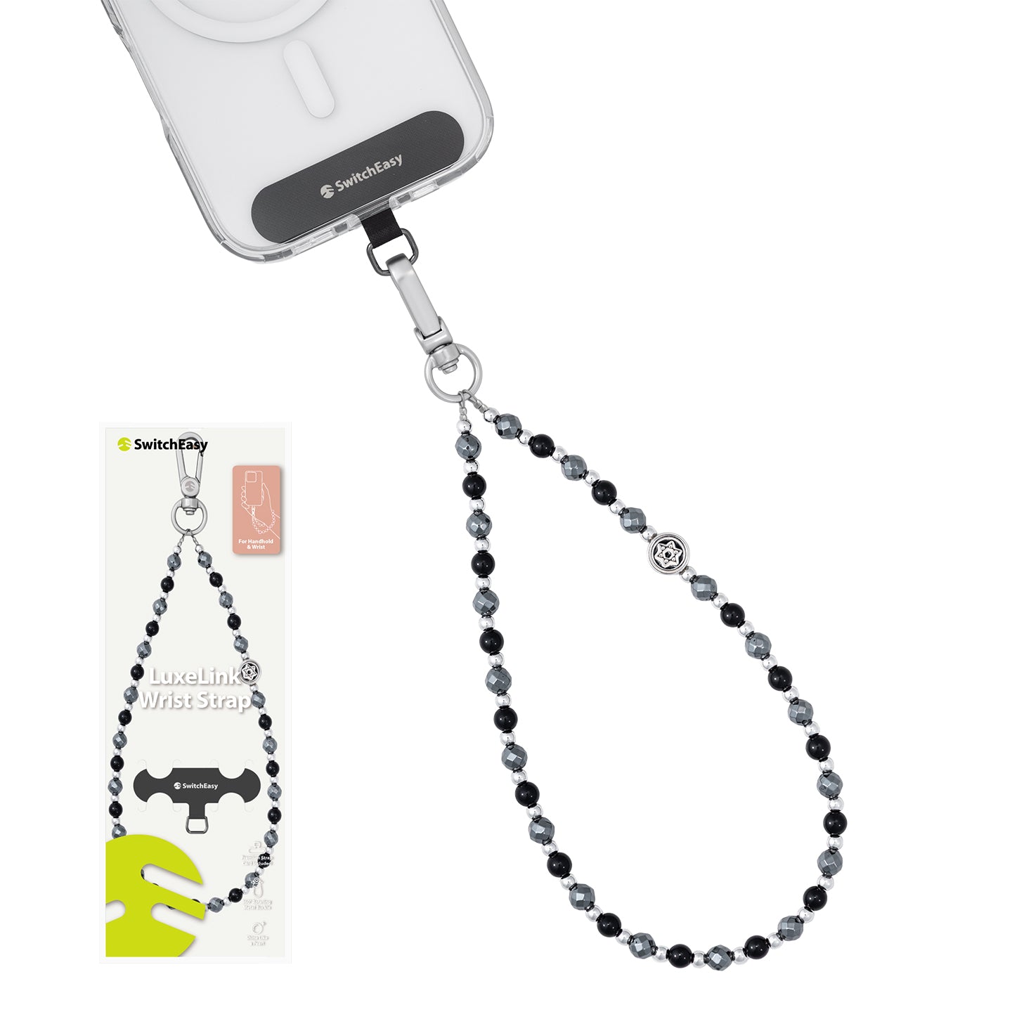 SwitchEasy LuxeLink Wrist Strap + Strap Card Phone Lanyard