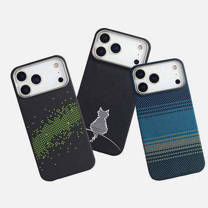 Armor King MagSafe Luxury Pure Aramid Fiber Slim Light Case Cover for Apple iPhone 17 series