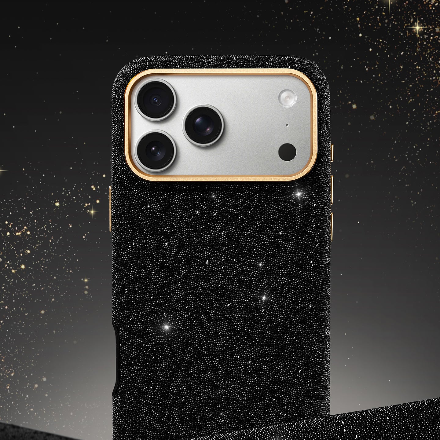 PYNANA Jewelry Aesthetics & Handcraft Starry Sky MagSafe Black Diamonds Protective Case Cover