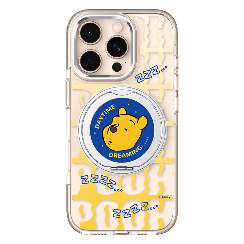 Disney Mickey & Friends MagSafe Pivot Ring Stand Shockproof Transparent Case Cover