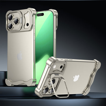 Armor King Wing Skeleton Lens Stand Frameless Anti-fall Metal Case Cover