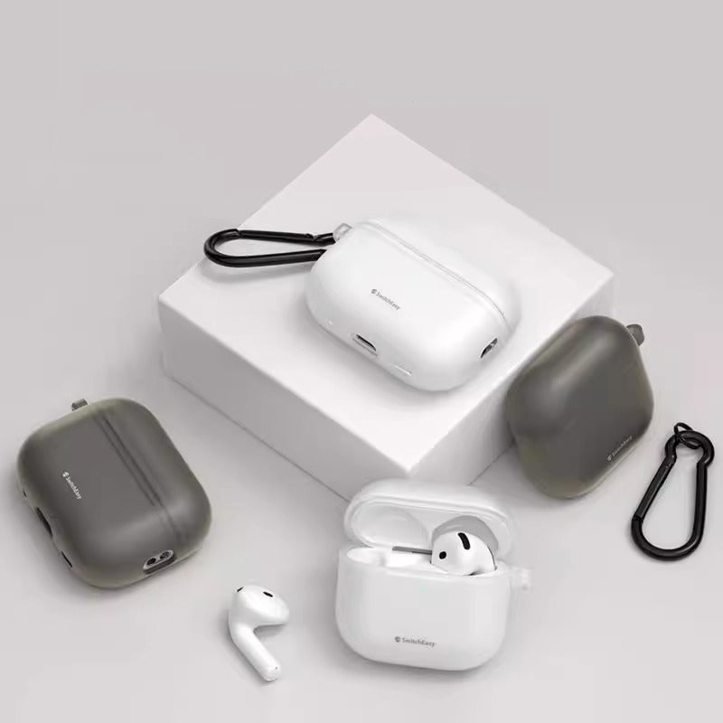 SwitchEasy Glaze Translucent Bayer TPU Apple AirPods Case with Carabiner
