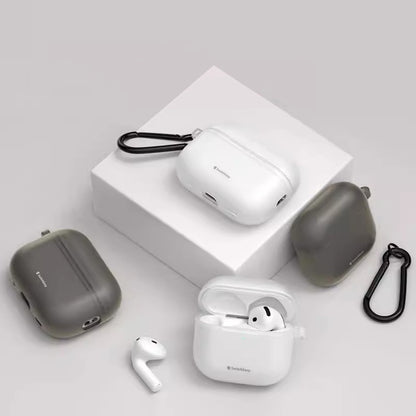 SwitchEasy Glaze Translucent Bayer TPU Apple AirPods Case with Carabiner