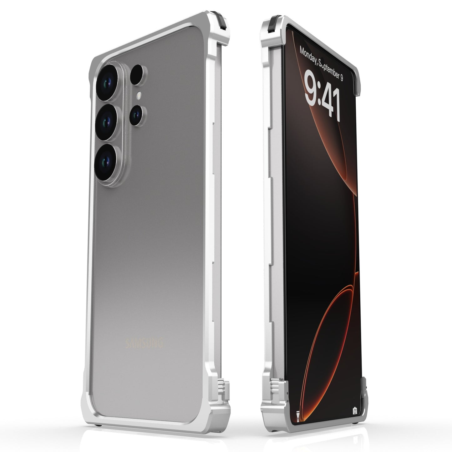 Luphie Slim Light Shockproof Snap-on Aluminum Metal Bumper Case Cover