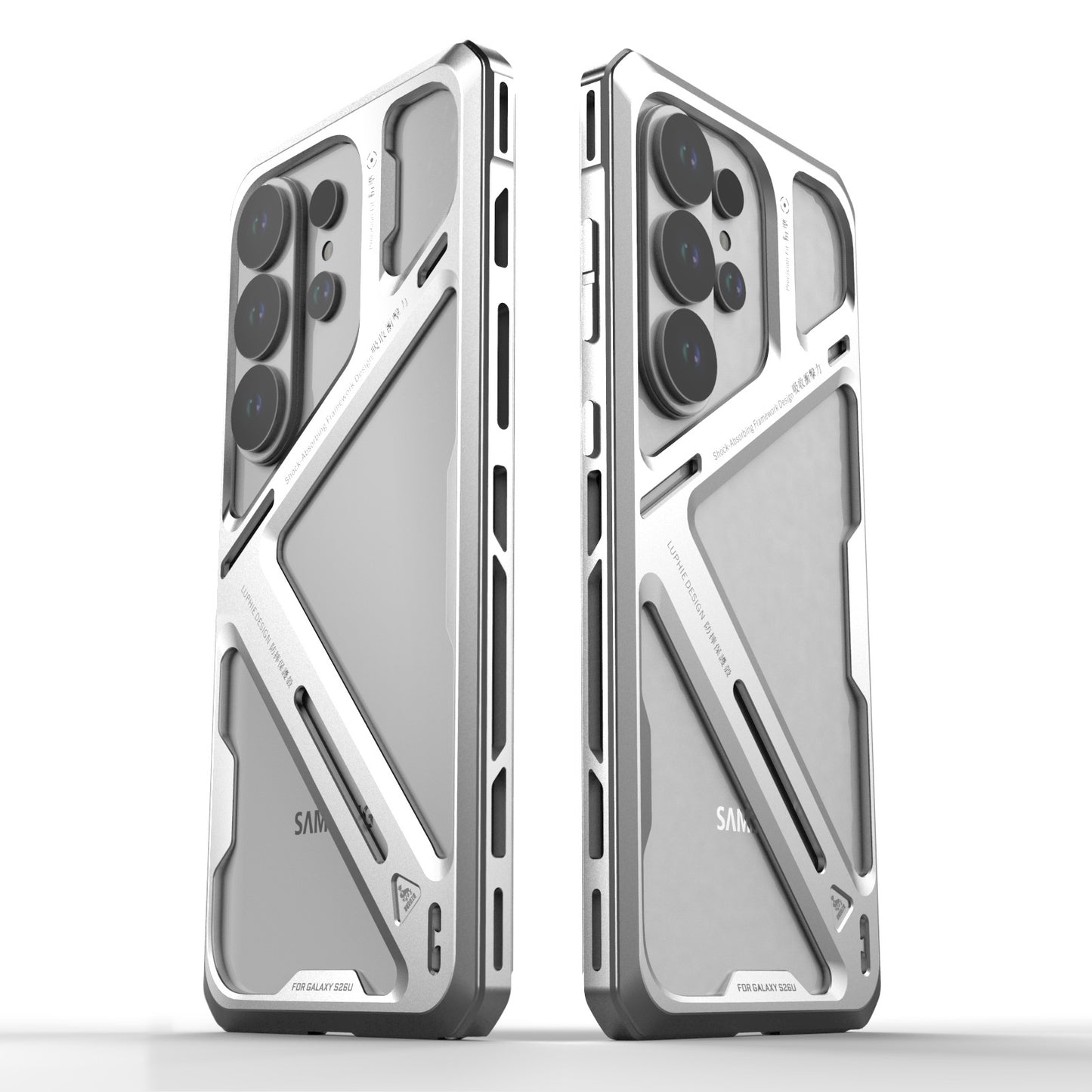 Luphie Warrior Armor Military-Grade Drop Protectioon Aluminum Alloy Heat Dissipation Metal Case Cover