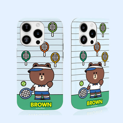 Line Friends Tennis Dual Layer TPU+PC Shockproof Guard Up Combo Case Cover