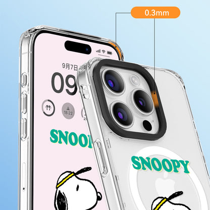 Peanuts Snoopy MagSafe Shockproof Transparent Protective Case Cover