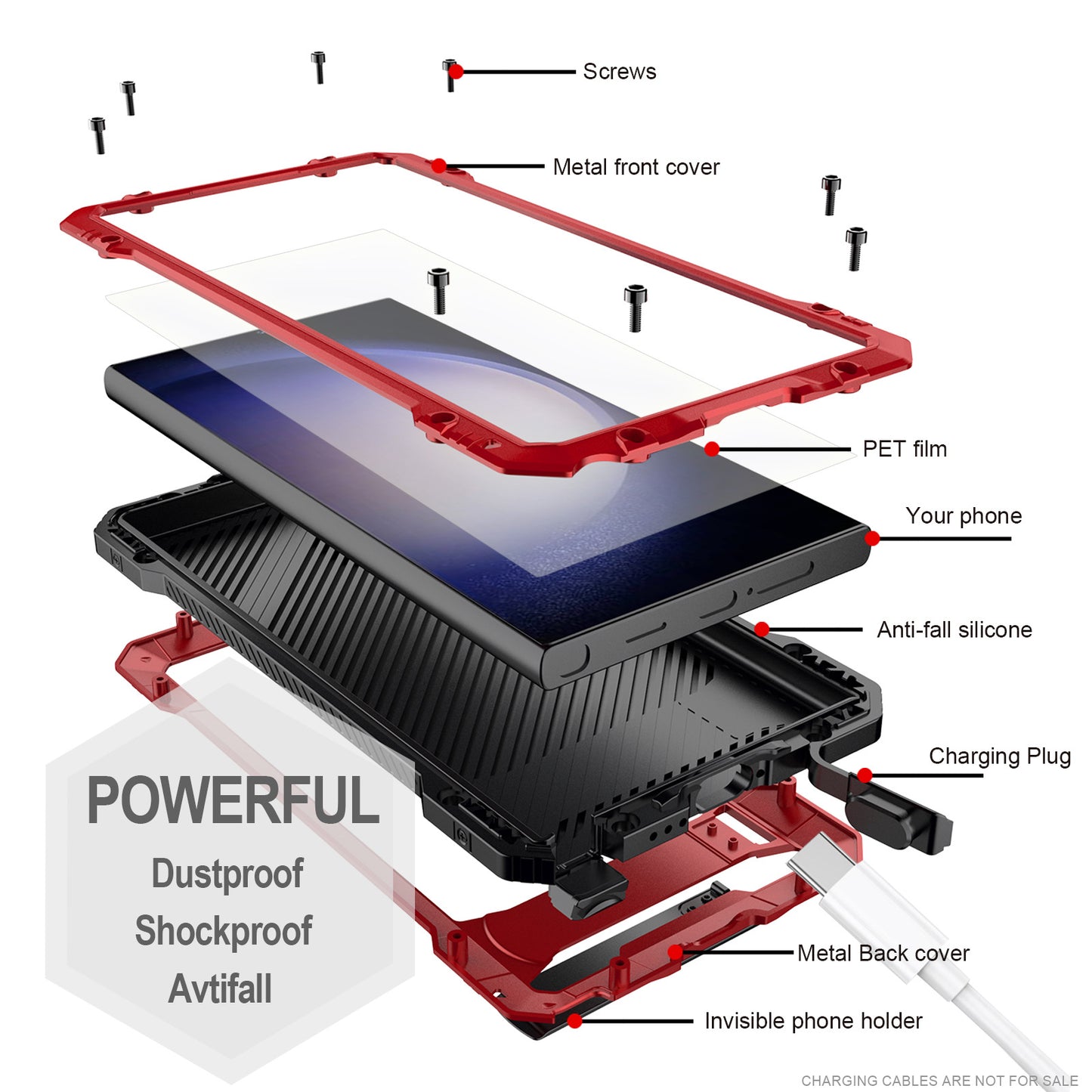 Armor King Transformer Kickstand Military Heavy Duty Metal Case