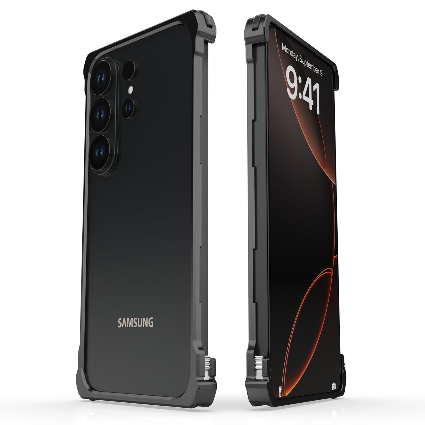 Luphie Slim Light Shockproof Snap-on Aluminum Metal Bumper Case Cover